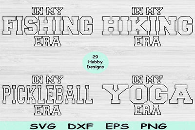 Hobby Svg Png Cut File, In My Era Svg, Camping Svg Files For Cricut, Crochet Svg Bundle Digital Design Gardening Svg For Shirt Sublimation SVG TiffsCraftyCreations 