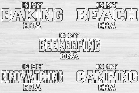 Hobby Svg Png Cut File, In My Era Svg, Camping Svg Files For Cricut, Crochet Svg Bundle Digital Design Gardening Svg For Shirt Sublimation SVG TiffsCraftyCreations 
