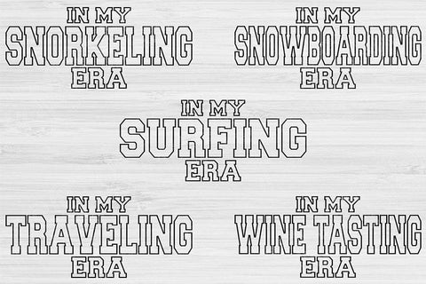 Hobby Svg Png Cut File, In My Era Svg, Camping Svg Files For Cricut, Crochet Svg Bundle Digital Design Gardening Svg For Shirt Sublimation SVG TiffsCraftyCreations 