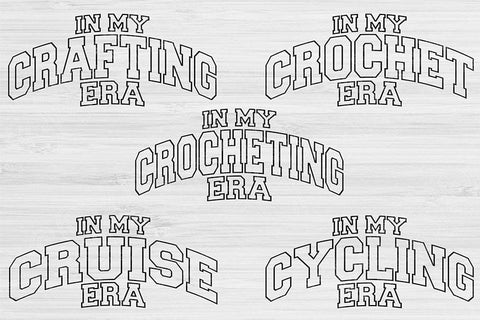 Hobby Svg Png Cut File, In My Era Svg, Camping Svg Files For Cricut, Crochet Svg Bundle Digital Design Gardening Svg For Shirt Sublimation SVG TiffsCraftyCreations 