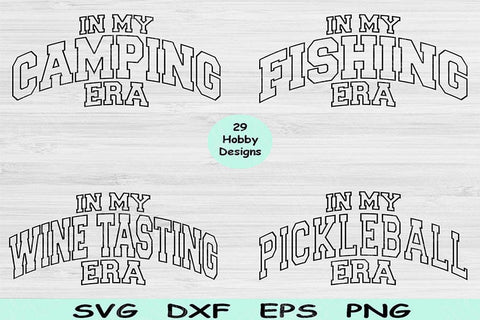 Hobby Svg Png Cut File, In My Era Svg, Camping Svg Files For Cricut, Crochet Svg Bundle Digital Design Gardening Svg For Shirt Sublimation SVG TiffsCraftyCreations 