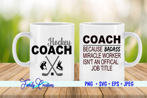 Hockey Coach SVG Family Creations 