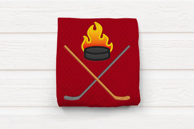 Hockey Crest Applique Embroidery Embroidery/Applique DESIGNS Designed by Geeks 