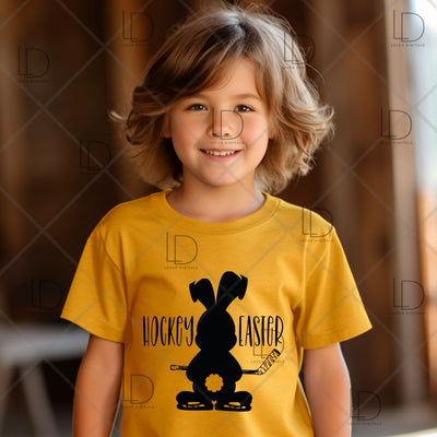 Hockey Easter Bunny With Skates And Ice Hockey Stick PNG/SVG Instant Download Easy Cut File Sublimation Hoodie Crew Neck Mug Tumbler Sticker Tshirt Image SVG Lexco Digitals 