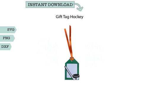Hockey Gift Tag SVG Sharia Morton Designs 