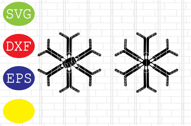 Hockey Goalie Sticks Snowflake Svg, Ice Hockey Svg, Hockey SticksSvg, Winter Sport Svg, Jpg, Eps, Dxf Files SVG DigitalSvgFiles 