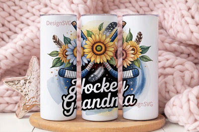 Hockey Grandma 20oz Tumbler Wrap Sublimation DesignSVG 