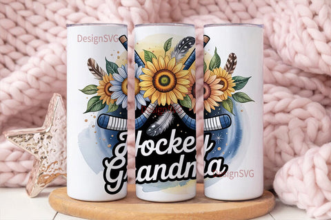 Hockey Grandma 20oz Tumbler Wrap Sublimation DesignSVG 