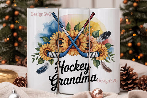 Hockey Grandma 20oz Tumbler Wrap Sublimation DesignSVG 