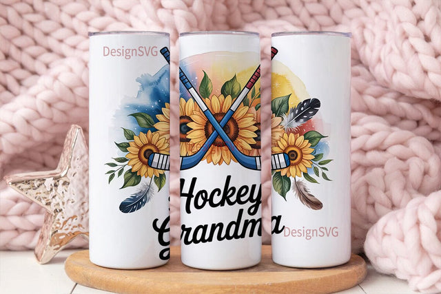 Hockey Grandma 20oz Tumbler Wrap Sublimation DesignSVG 