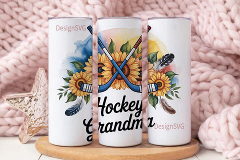 Hockey Grandma 20oz Tumbler Wrap Sublimation DesignSVG 