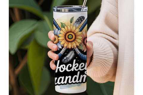 Hockey Grandma 20oz Tumbler Wrap Sublimation DesignSVG 