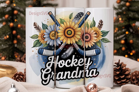 Hockey Grandma 20oz Tumbler Wrap Sublimation DesignSVG 