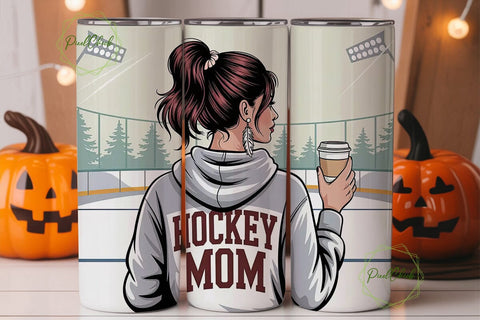 Hockey Mom 20oz Tumbler Design Sublimation PixelChick 
