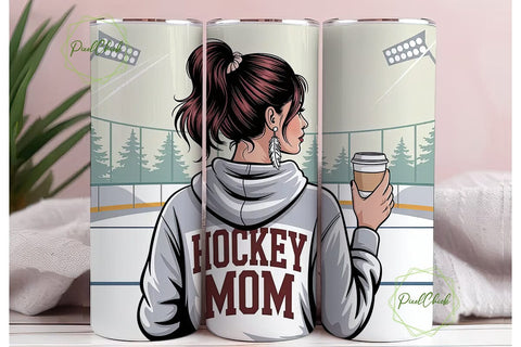 Hockey Mom 20oz Tumbler Design Sublimation PixelChick 