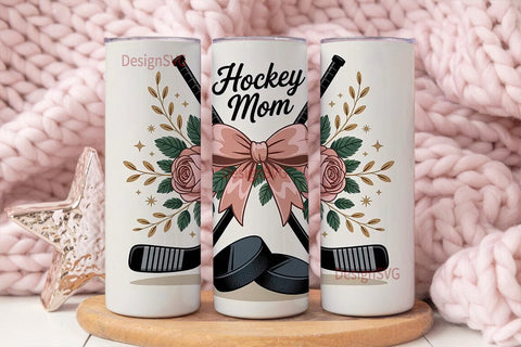 Hockey Mom 20oz Tumbler Wrap Sublimation DesignSVG 