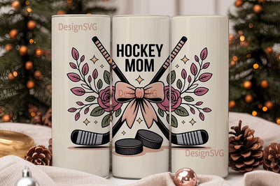 Hockey Mom 20oz Tumbler Wrap Sublimation DesignSVG 
