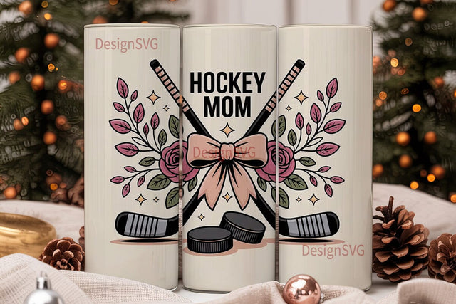 Hockey Mom 20oz Tumbler Wrap Sublimation DesignSVG 