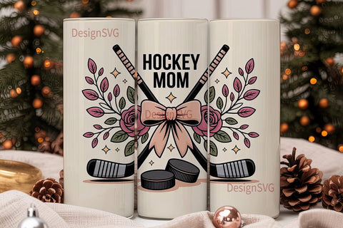 Hockey Mom 20oz Tumbler Wrap Sublimation DesignSVG 