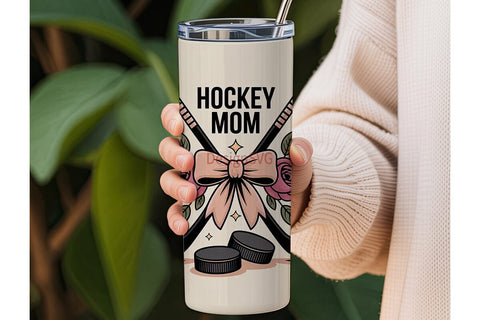 Hockey Mom 20oz Tumbler Wrap Sublimation DesignSVG 