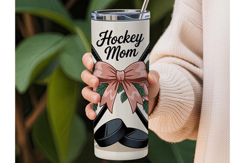Hockey Mom 20oz Tumbler Wrap Sublimation DesignSVG 