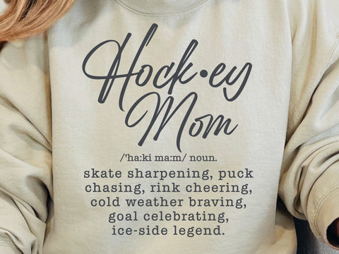 Hockey Mom Definition Svg, Hockey Shirt Svg, Hockey Season Svg, Mom Life Svg, Sports Mom Svg SVG DesignDestine 