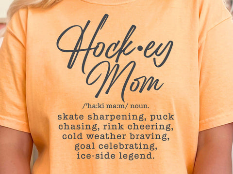 Hockey Mom Definition Svg, Hockey Shirt Svg, Hockey Season Svg, Mom Life Svg, Sports Mom Svg SVG DesignDestine 