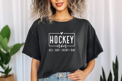 Hockey Mom Svg Png Files, Hockey Svg, Game Day Vibes Svg, Mom Life Svg, Hockey Mom Shirt, Hockey Shirt Svg, Sports Svg, Sports Shirts SVG DesignDestine 