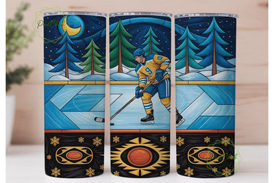 Hockey Night Tumbler Wrap Sublimation PixelChick 