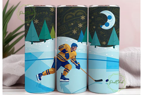 Hockey Night Tumbler Wrap Sublimation PixelChick 