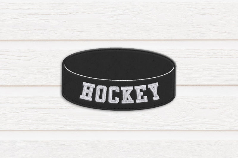 Hockey Puck ITH Feltie Embroidery Embroidery/Applique DESIGNS Designed by Geeks 