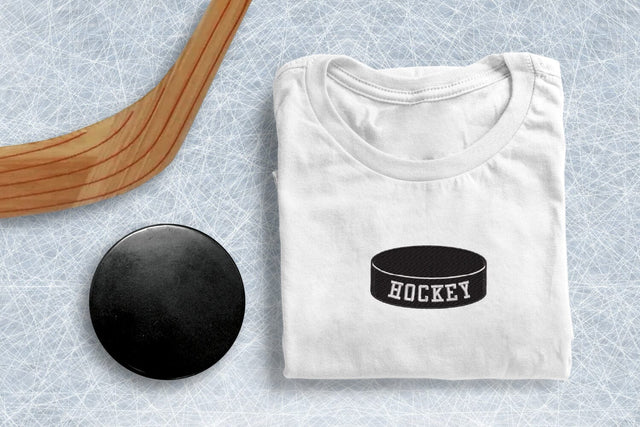 Hockey Puck Mini Embroidery Embroidery/Applique DESIGNS Designed by Geeks 