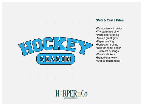 Hockey Season Laser SVG EPS Cut File SVG HarperNCo 