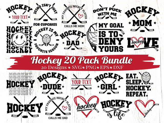 Hockey SVG Bundle SVG Caffeinated SVGs 