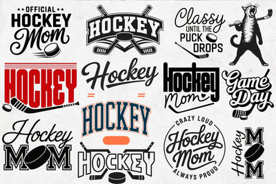 Hockey Team SVG Bundle, Logo Templates for Cricut, Silhouette SVG DesignDestine 