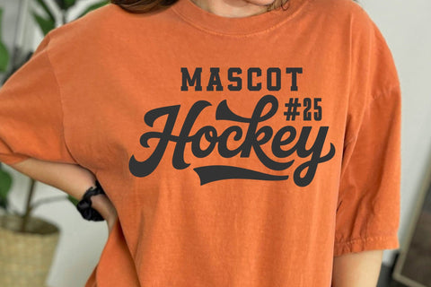 Hockey Team SVG Template, Mascot File, Hockey Mom Svg, Hockey Dad Svg SVG DesignDestine 