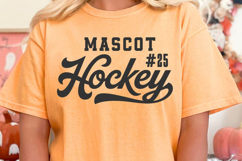 Hockey Team SVG Template, Mascot File, Hockey Mom Svg, Hockey Dad Svg SVG DesignDestine 