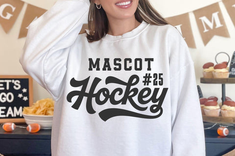 Hockey Team SVG Template, Mascot File, Hockey Mom Svg, Hockey Dad Svg SVG DesignDestine 