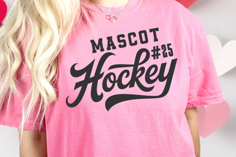 Hockey Team SVG Template, Mascot File, Hockey Mom Svg, Hockey Dad Svg SVG DesignDestine 