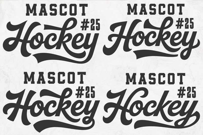 Hockey Team SVG Template, Mascot File, Hockey Mom Svg, Hockey Dad Svg SVG DesignDestine 