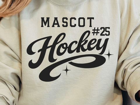 Hockey Team SVG Template, Mascot Svg File SVG DesignDestine 