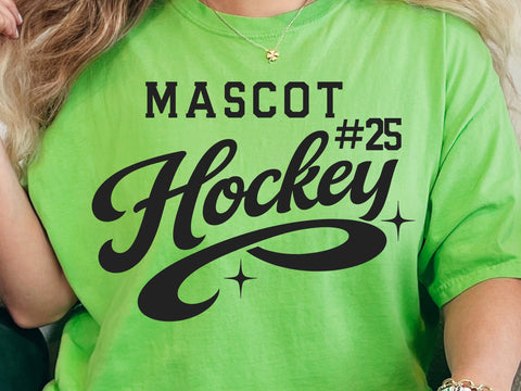 Hockey Team SVG Template, Mascot Svg File SVG DesignDestine 