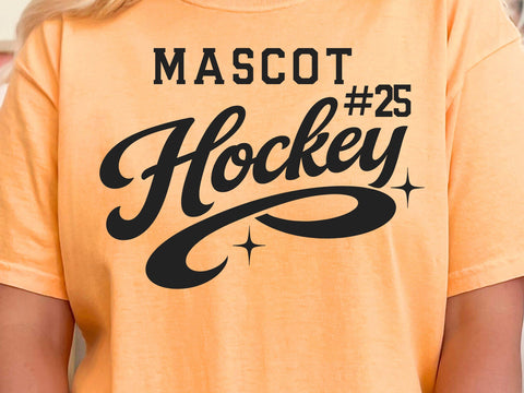 Hockey Team SVG Template, Mascot Svg File SVG DesignDestine 