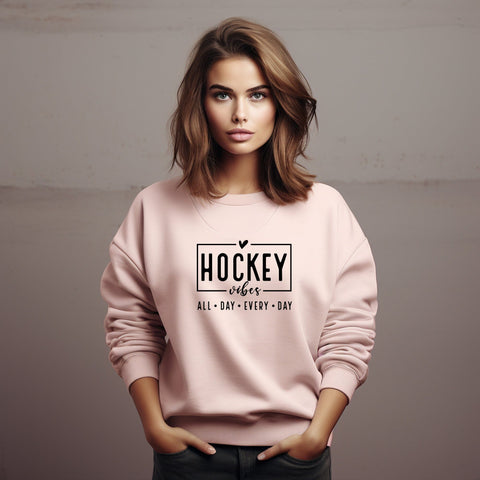 Hockey Vibes Svg Png Files, Hockey Svg, Sports Svg, Game Day Vibes Svg, Mom Life Svg, Hockey Mom Shirt, Hockey Shirt Svg, Hockey Mom Svg SVG DesignDestine 