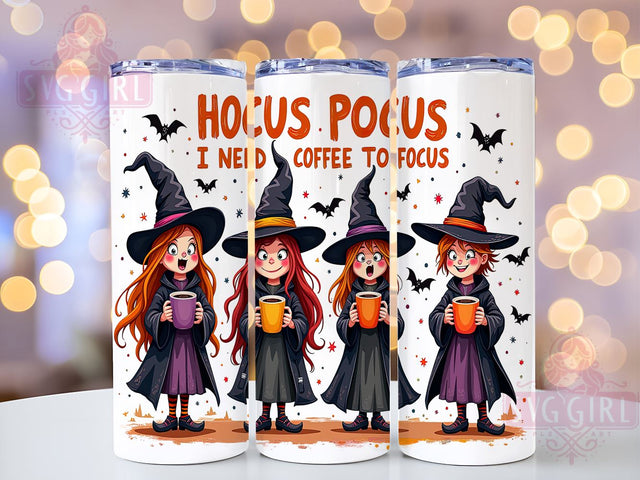 Hocus Pocus 20oz Tumbler Wrap Sublimation Design, Straight Tapered Tumbler Wrap, Funny Coffee Tumbler Png, Instant Digital Download Sublimation SvggirlplusArt 