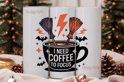 Hocus Pocus Coffee Tumbler Wrap Sublimation DesignSVG 