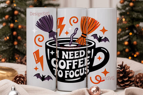 Hocus Pocus Coffee Tumbler Wrap Sublimation DesignSVG 