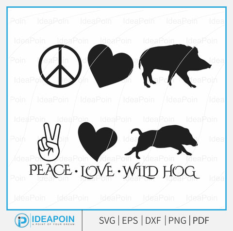 Hog Hunting monogram, Bay dogs and feral hog Svg - Bay dogs and feral hog Silhouette - Bay dogs and feral hog Clipart - wild pig SVG Dinvect 