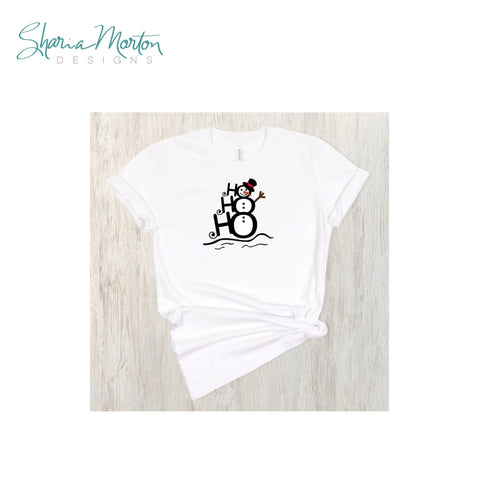HoHoHo Snowman | Stacked O Christmas Word Art for Holiday Crafts and Decor Sublimation Sharia Morton Designs 