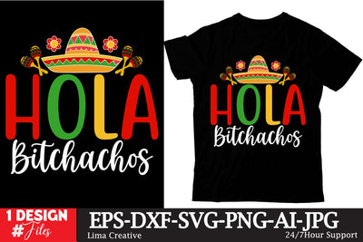 Hola Bitchachos SVG Cut File SVG Insomnia Std 